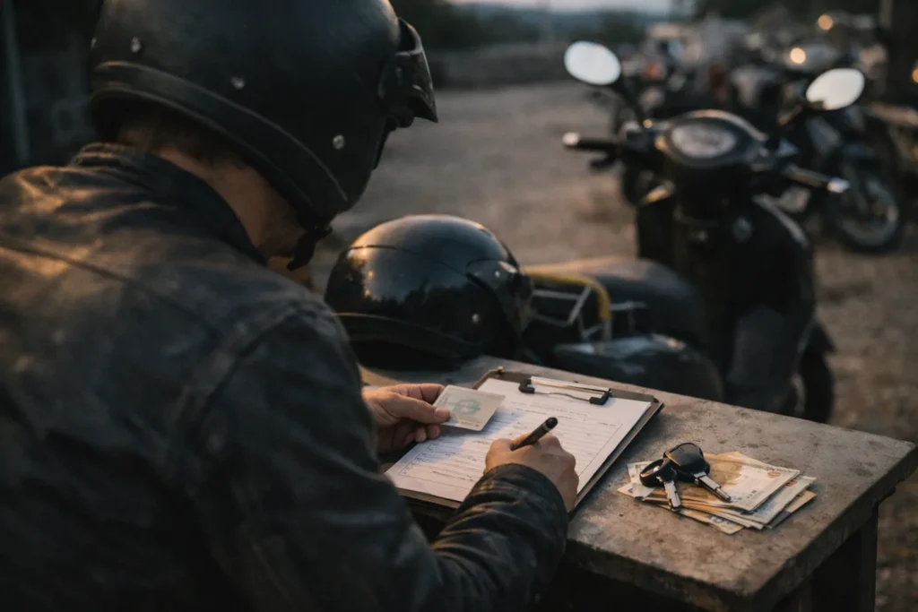 Louer un scooter : permis – caution – sécurité