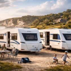louez des caravanes hobby et knaus pour découvrir la bretagne et la normandie en toute liberté. profitez d'un voyage confortable et autonome au cœur de paysages magnifiques.
