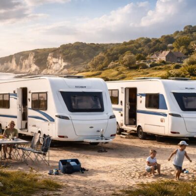 louez des caravanes hobby et knaus pour découvrir la bretagne et la normandie en toute liberté. profitez d'un voyage confortable et autonome au cœur de paysages magnifiques.