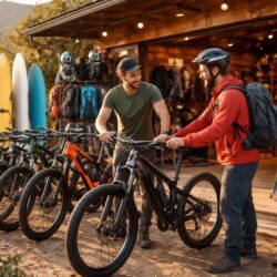 tof location vous propose la location de matériel outdoor : vtt électriques, skis et planches de surf pour toutes vos aventures en plein air.