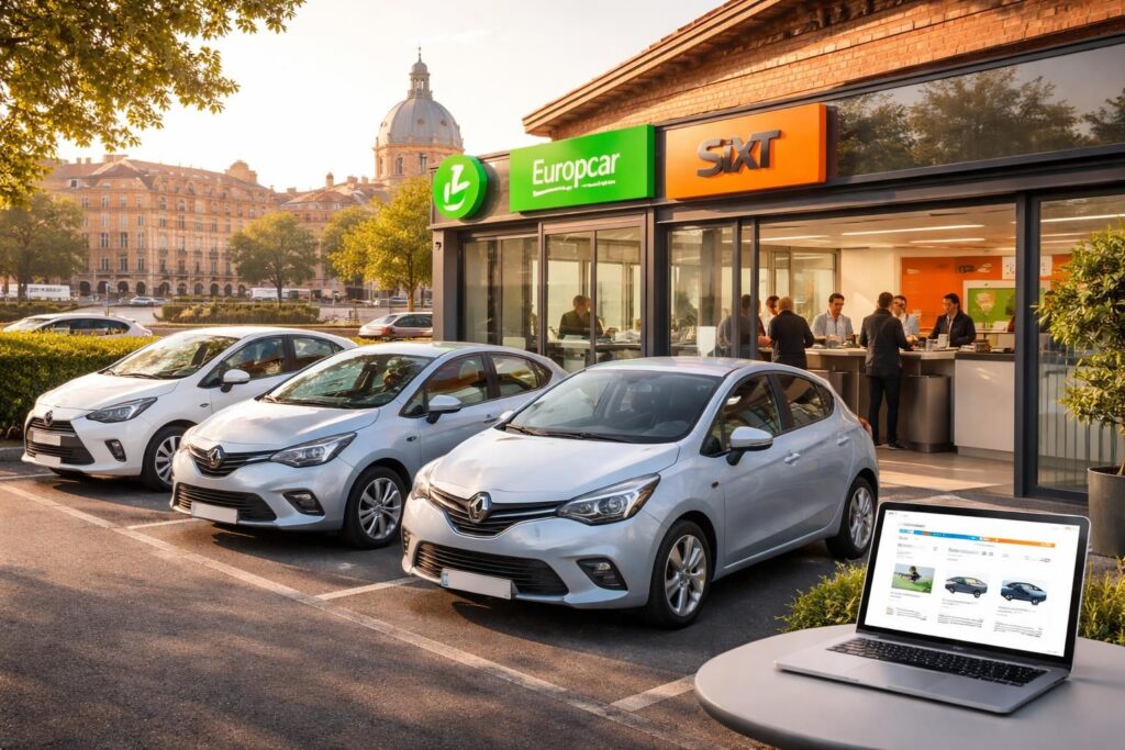 Location de voiture économique à Toulouse avec Europcar, Sixt et les comparateurs en ligne