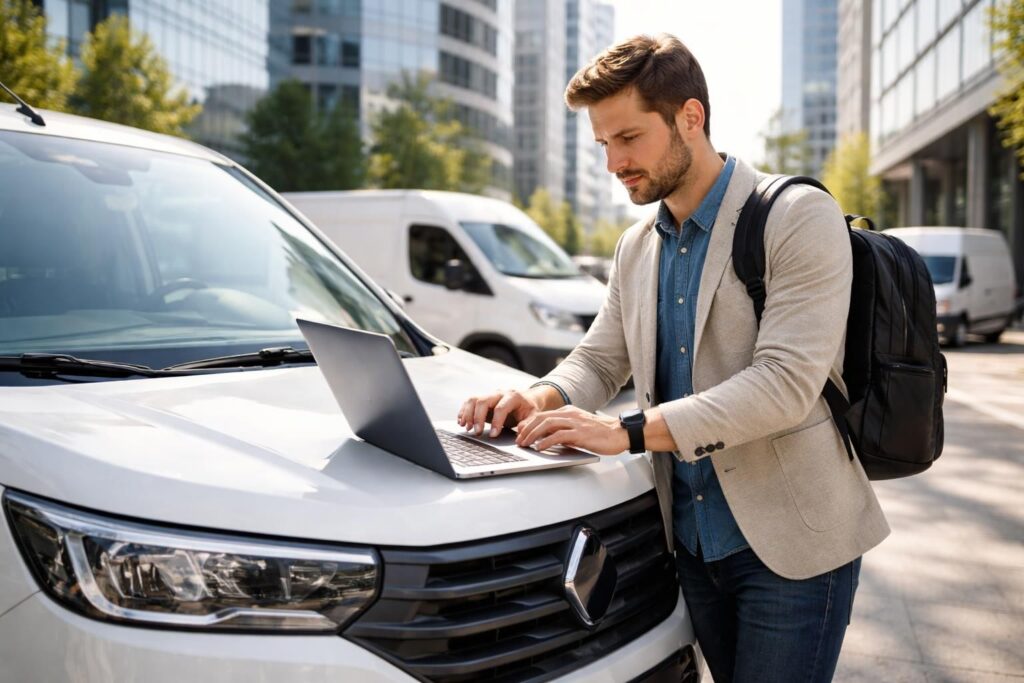 Location longue durée pour professionnels nomades avec véhicules utilitaires et assurances