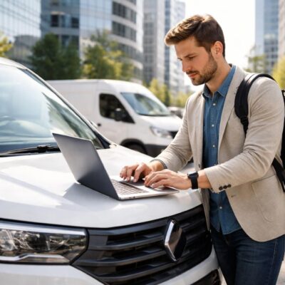 location longue durée de véhicules utilitaires avec assurances incluses, spécialement conçue pour les professionnels nomades cherchant flexibilité et sécurité.